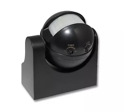Occupancy Sensor PIR Motion Light Switch Black Wall Mounted 1200w Max Adjustable • £7.49