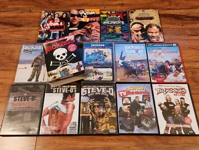 /4951 Jackass Series & Movies Viva La Bam Wildboyz & Steve-O DVD Lot Rare OOP • $119.99