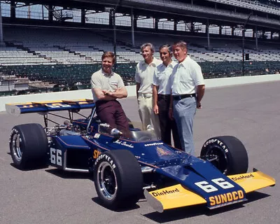 Mark Donohue 1972 #66 Sunoco Indy 500 Team Shot 8x10 Glossy Photo #e3 • $2.69