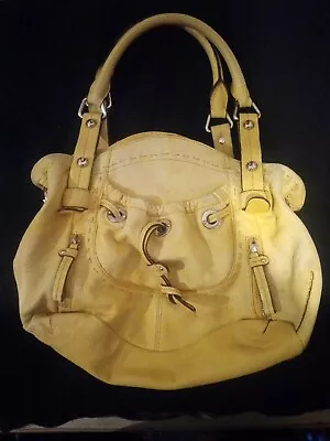 B Makowsky Leather Handbag Yellow • $30