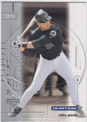 Mike Piazza Ud Ovation Silver Parallel New York Mets #49 2002 02 Upper Deck • $0.99