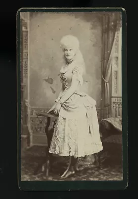 Albino Girl - Victorian Sideshow Personality 1800s CDV Photo • $158.07