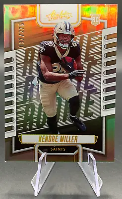 2023 Kendre Miller RC /275 Absolute Football Spectrum #125 Rookie NO Saints • $5.99