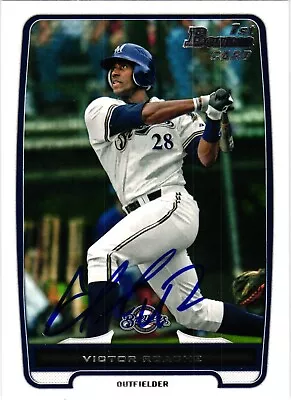 Victor Roache #BDPP13 Signed 2012 Bowman MLB Card Baseball Brewers Auto • $4.54