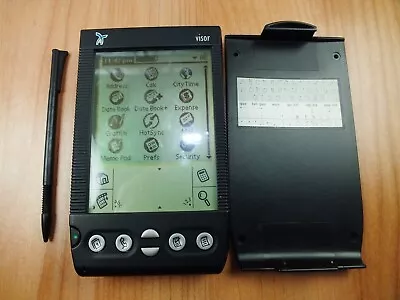 Visor Handspring Palm PDA Pocket PC Computer - Vintage WORKING FINE Hard Case • £49