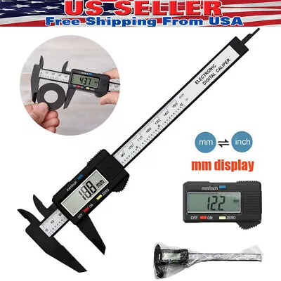 6  150mm Digital Caliper Micrometer LCD Gauge Vernier Electronic Measuring Ruler • $7.18