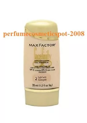 Max Factor Facefinity Spf 15 Makeup Full Size # 2 Light Ivory Original Formula • $24.99