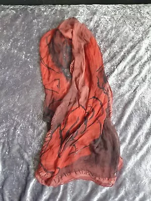 Valentino Womens  100% Silk  Red Scarf • £30