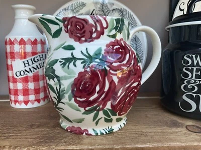£32 • Buy Emma Bridgewater Dark Red Roses 1.5 Pint Jug - Brand New 2nd - RARE