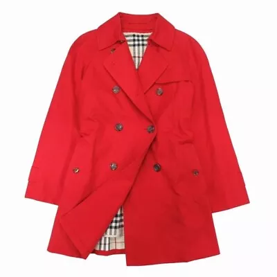 Burberry LONDON Middle Trench Coat Red From Japan • $291.09