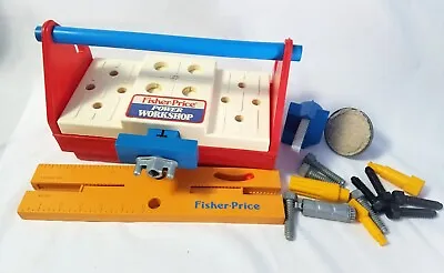 Vintage Fisher Price Tool Box 1986 Fisher Price Power Workshop Fisher Price Toys • $11.95