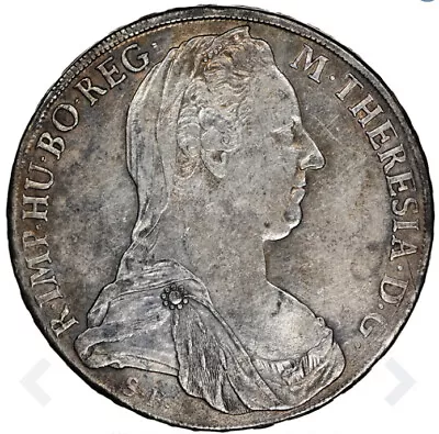 NGC AU 1780-1858 AUSTRIA Taler Maria Theresa Silver Coin Milan Mint Restrike • $83.99