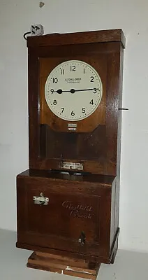 £425 • Buy Vintage Electric Clocking In Clock Gledhill- Brook  Huddersfield.Working!