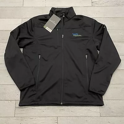 Eddie Bauer Jacket Mens XL Black Weather Resist Soft Shell • $42.95