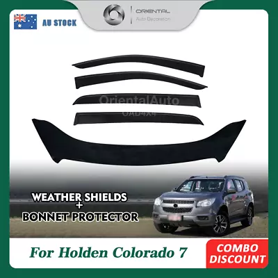 Bonnet Protector & Injection Weathershields For Holden RG Colorado 7 2012-2016 • $140