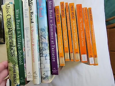 Miss Read--Lot Of 13 Books THRUSH GREEN FAIRACRE MISS CLARE NO HOLLY VILLAGE • $70