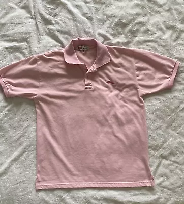 Jaguar London Sz XL Polo T-Shirt Men Pink Short Sleeve Shirt Collared Cotton • £27.85