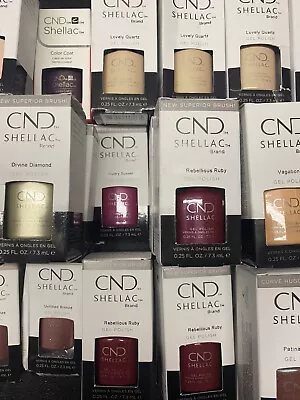 CND Shellac UV LED Gel Color Coats Nail Polish 7.3ml / 0.25oz CHOOSE  #2 • $11.49