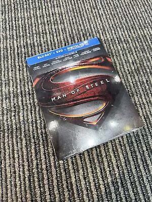 Man Of Steel (Blu-Ray Dvd Digital) Steelbook -Walmart Exclusive. New Sealed!! • $19