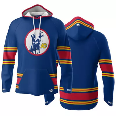$49.95 • Buy Kansas City Scouts Blue Lightweight Hockey Hoodie