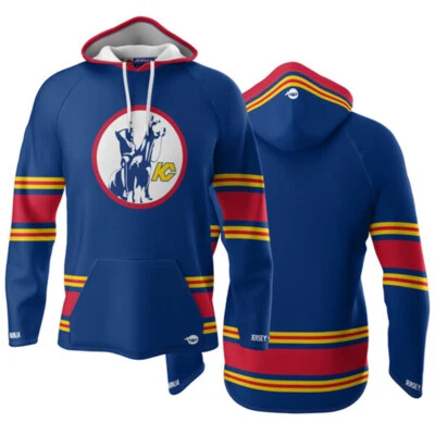 $49.95 • Buy Kansas City Scouts Blue Lightweight Hockey Hoodie