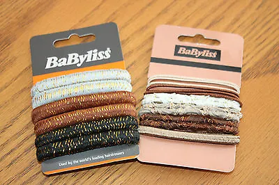 BABYLISS Hair Bobbles Elastics 2 X Packs - Browns And Creams - BARGAIN • £1.89
