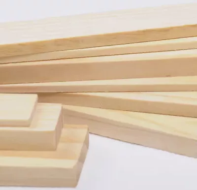 2Pcs Thick Pine Sheet Furniture Wood Board Panel Aircraft Ship Model DIY 3mm-8mm • £2.15