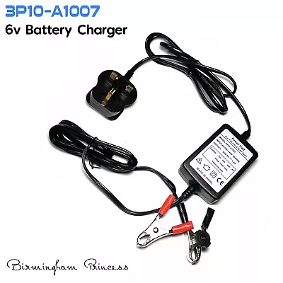 6v Battery Charger For VRLA Sealed Lead Acid Battery For Kids Car 3P10-A1007 • £14.95