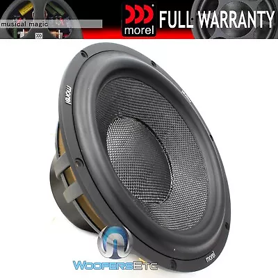 MOREL ULTIMO Ti122 - ULTIMO TITANIUM SUB 12  2OHM 1000W CAR AUDIO SUBWOOFER  NEW • $1199