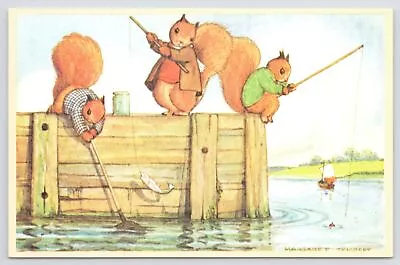 Fantasy~Margaret Tempest~ We're Just Going Fishing ~#98~Medici Vintage Postcard • $4.20
