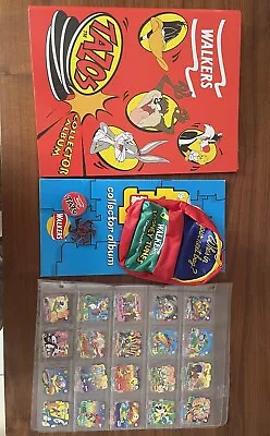 POGS.. Walkers Looney Toons Tazos/Qubix Lot • £50