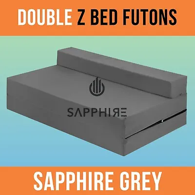 £86.99 • Buy Double Z Bed Fold Out Cotton Spare Guest Bed Sofa/Chair/Futon/Mattress GREY