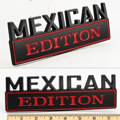 1pc MEXICAN EDITION Black Emblem Badges Decal Car Truck SUV Boat Universal • $12.99