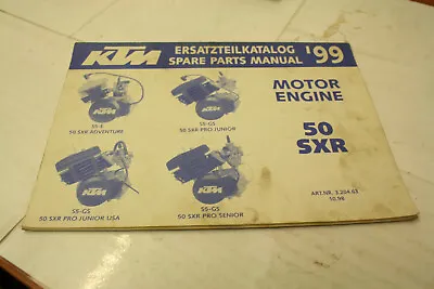 Ktm 1999 50 Sxr Adventure Pro Junior Senior Engine Spare Parts List Manual • $24.66