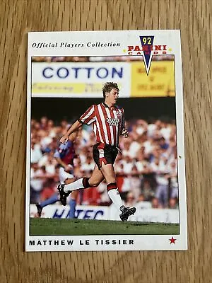 1992 Panini Official Players Collection - Matt Le Tissier - Southampton #234 • £2.99