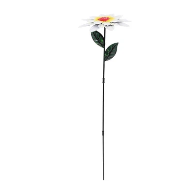 £6.91 • Buy  Wrought Iron Flowers Ladybug Ornament Sunflower Stake Outdoor Stakes