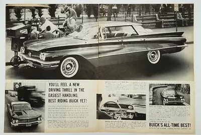 1960 Buick LeSabre Four Door Hardtop All Time Best Vintage Two Page Print Ad • $10.88