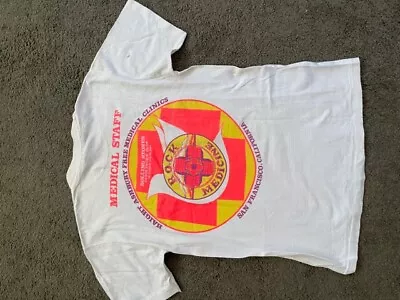 VINTAGE RARE ROLLING STONES 1981 MEDICAL TENT STAFF T Shirt MEDICINE  AUTHENTIC • $300