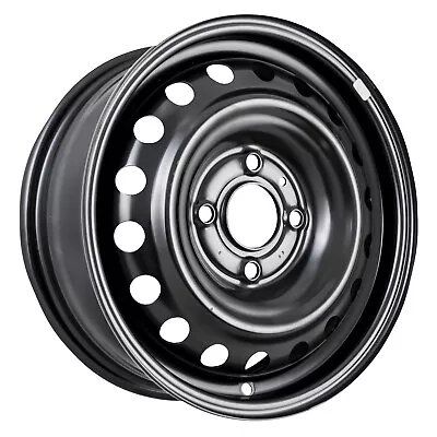 62509 Used OEM Painted Black Steel Wheel 15 X 5.5 Inches • $77