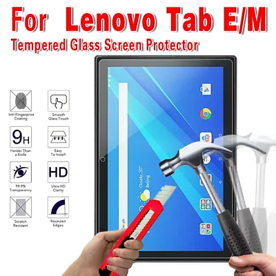 Tablet Tempered Glass Screen Protector For Lenovo Tab E7/E10/M7/M8/M10/M10 Plus • £6.93