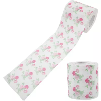  2 Rolls Of Fun Toilet Paper Delicate Pattern Toilet Paper Decorative Printing • £11.99