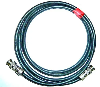 Mini 8 Coax Bnc Patch Lead 10m Low Loss 50 Ohm Rg8x • £18.95