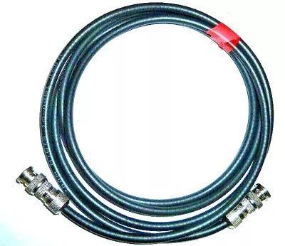 Mini 8 Coax BNC Patch Lead Low Loss 6.5 Feet 2m Meter 50 Ohm Rg8x • £6.95