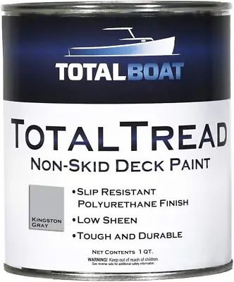TotalBoat-409324 Totaltread Non-Skid Deck Paint Marine (Kingston Gray Quart) • $64.75