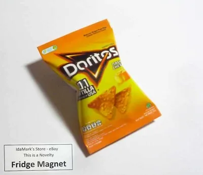 DORITOS Nacho Cheese Chips Bag Novelty FRIDGE MAGNET Indonesia 2.5  Display Cute • $2.99