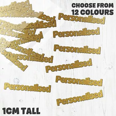 £5 • Buy Personalised Table Confetti - Choose Your Own Words - 12 Colours
