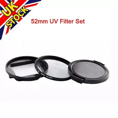 52mm CPL UV Lens Filter Kit For Xiaoyi Yi Lite 4K Action Camera H • £7.78