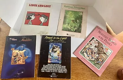 Vintage Lot 5 Piece Sheet Music Copies Childrens Theme 70/80/90s Peanuts Muppets • $25