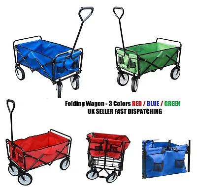 £79.99 • Buy Foldable Collapsible Camping Outdoor Garden Trolley Cart Wagon Truck Wheelbarrow