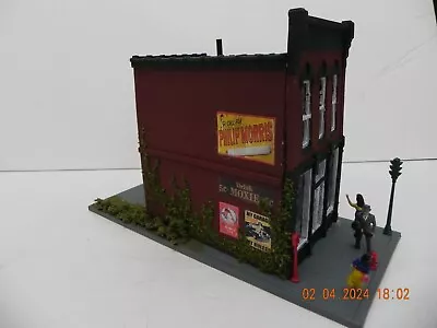 Custom O Scale Downtown Shop (Built Weathered & Accessorized) • $69.95